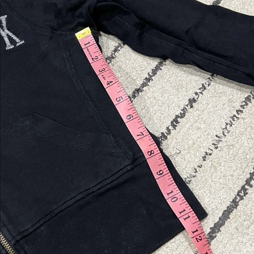Y2K Wet Seal Black Jacket with Faux Fur Lining